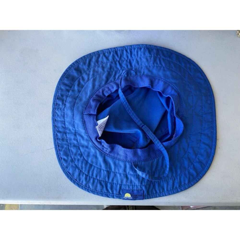 Sun Protection Zone Kids Safari Sun Hat Blue Shark UPF 50+ One Size 50-54cm